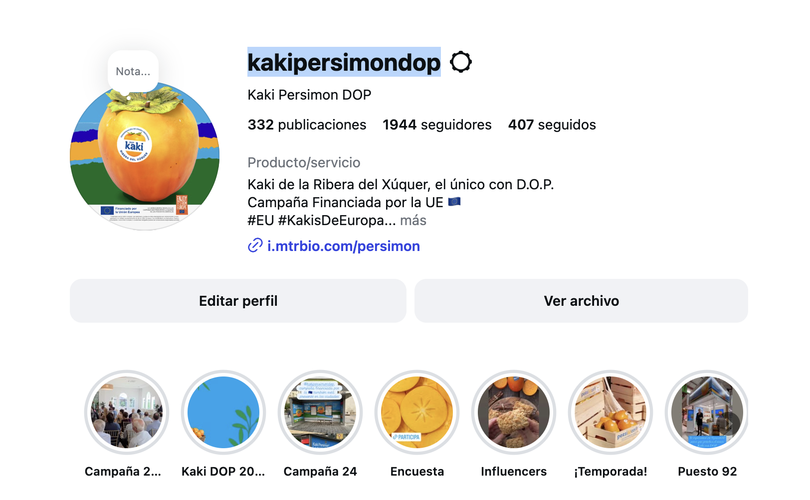 Kaki Persimon DOP — Instagram
