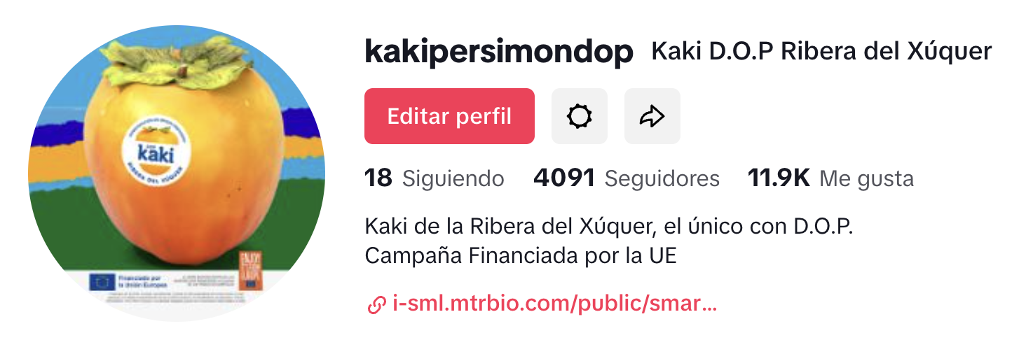 Perfil de TikTok @kakipersimondop